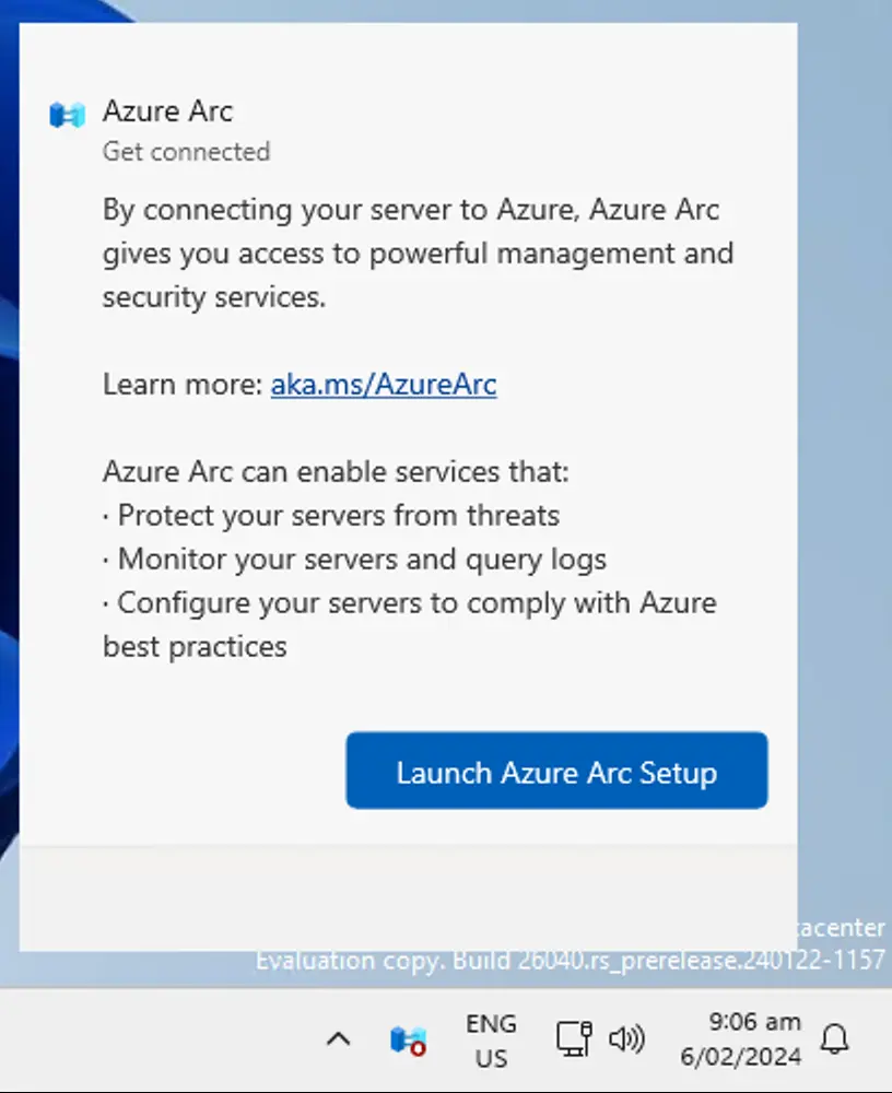 New Azure integration for Windows Server 2025